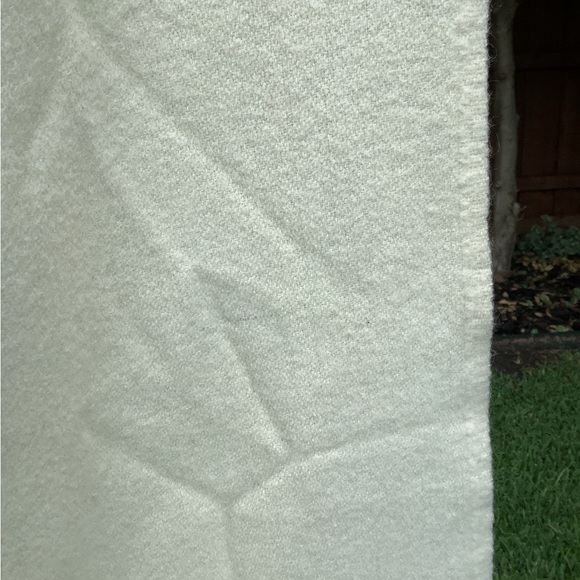 L.L.Bean Freeport, Maine cream wool throw blanket - Picture 9 of 12